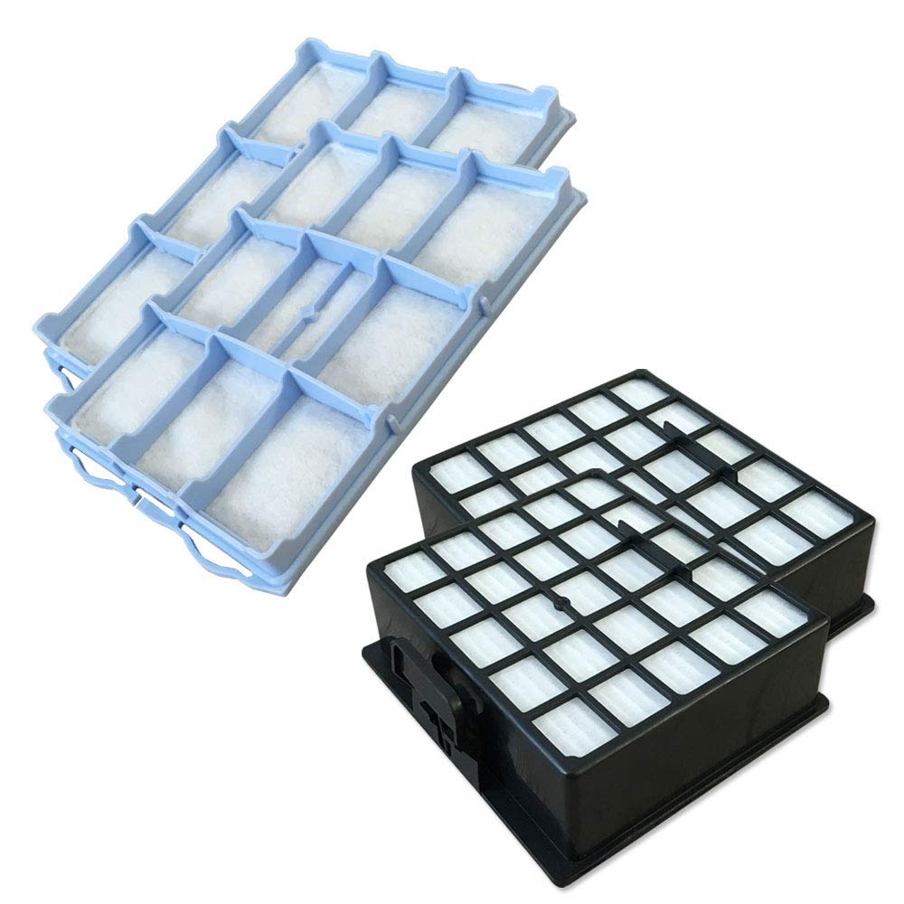 Paktrade Super Set - 2 Hepa Filter + 2 Motor Protection Filter For Bosch Bsgl - Series, Bsgl 3..., Bsgl 30.., Bsgl 4..., Bsgl 40..