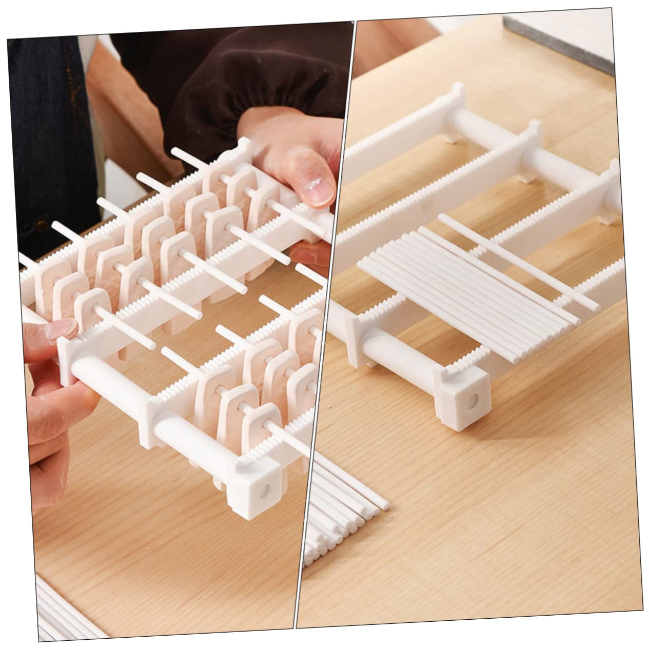 HAPINARY 2sets High Temperature Stick Jewelry Firing Tool Ceramic Hanging Burning Rods for Kiln Heat Resistant Pottery Accessories 10pcs*2