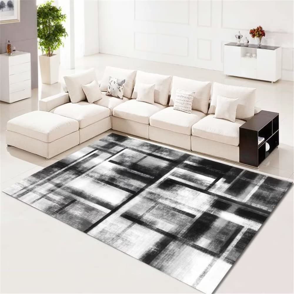 Tapis gris vintage 160x230 cm antidérapant pour sol glissant