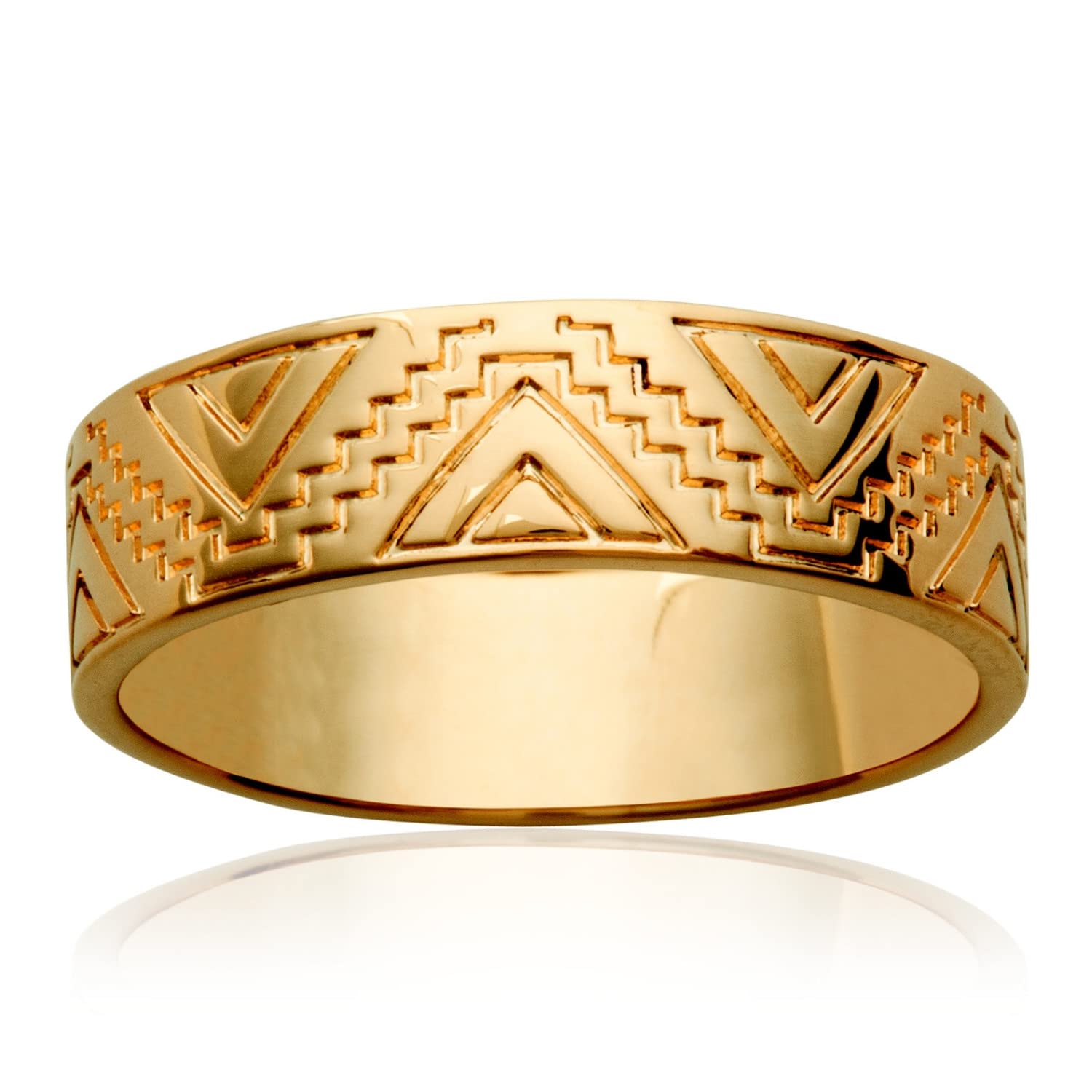 Anillo inca bañado en oro talla 54 para mujer 3