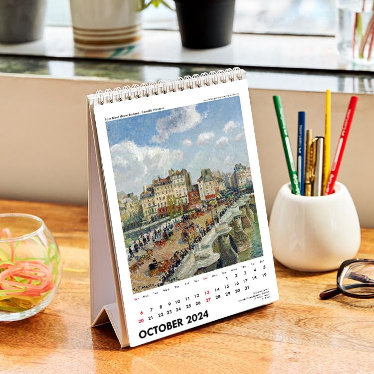 Image of Tallenge - Art by Impressionists - 2024 desk Calendar - 6 x 9 Inches (Paper, Desk Calendar)