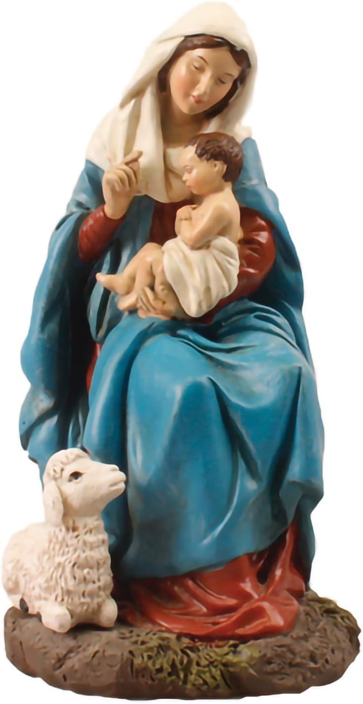 Pavally® MADONNA & CHILD STATUE JESUS VIRGIN MARY FIGURINE Christmas Xmas NATIVITY SET