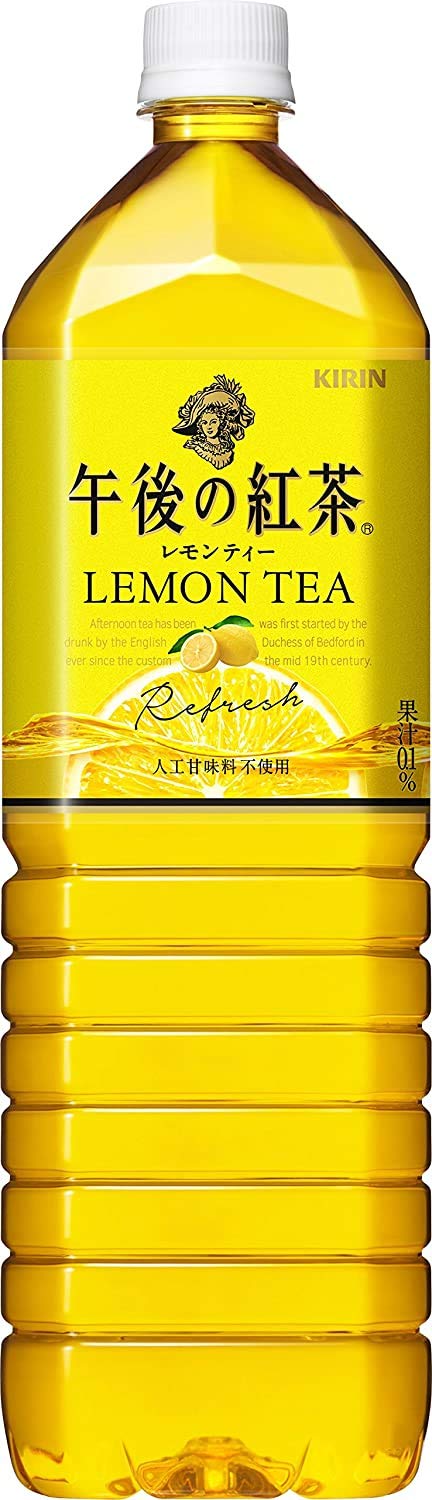 Kirin Afternoon Tea Lemon Tea 50.72 fl.oz. (1.5L) (Pack of 4) - Product of Japan