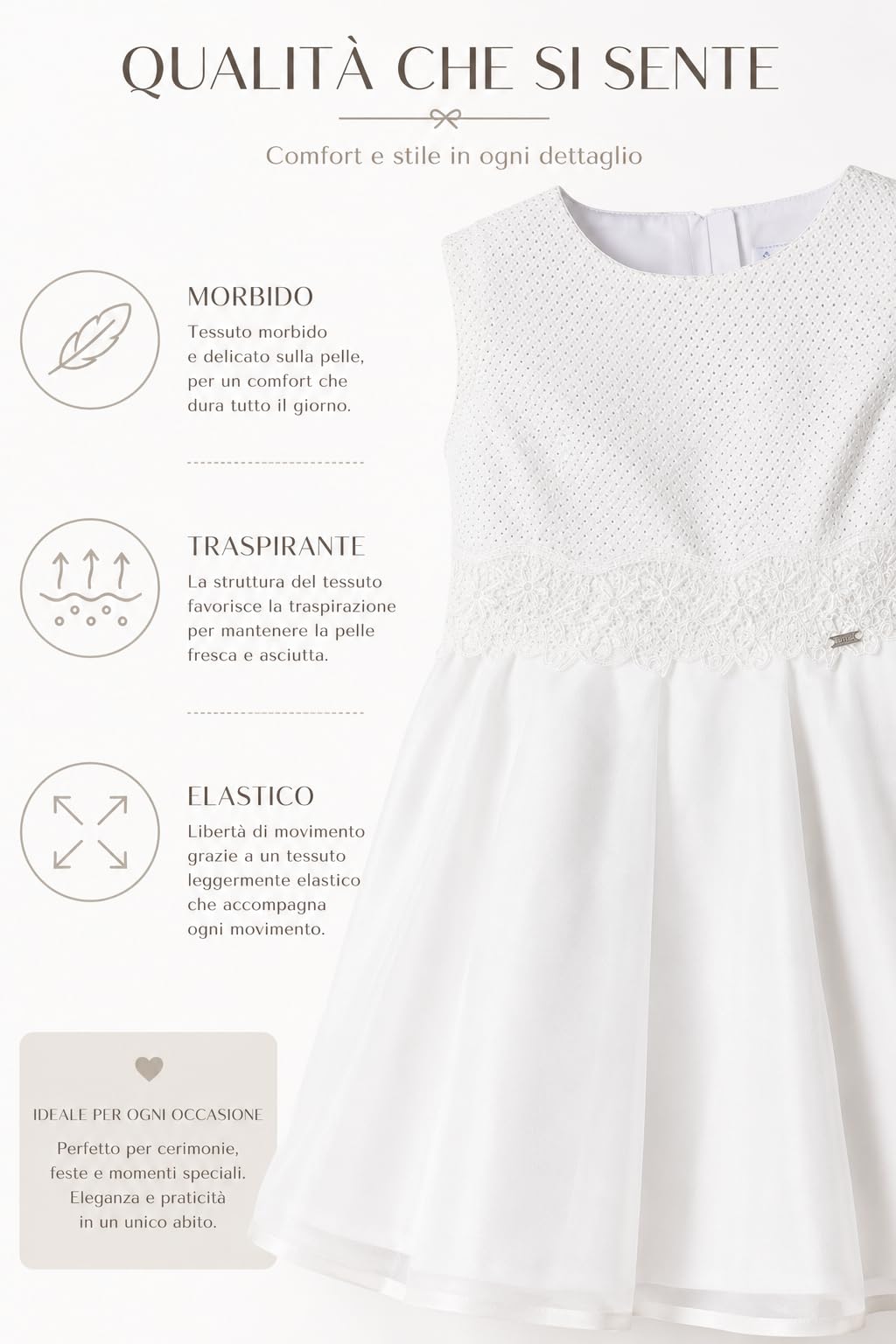 Mayoral Vestito Bambina Elegante Cerimonia, Abito con Gonna in Tulle, per Matrimonio Comunione Battesimo e Occasioni Speciali