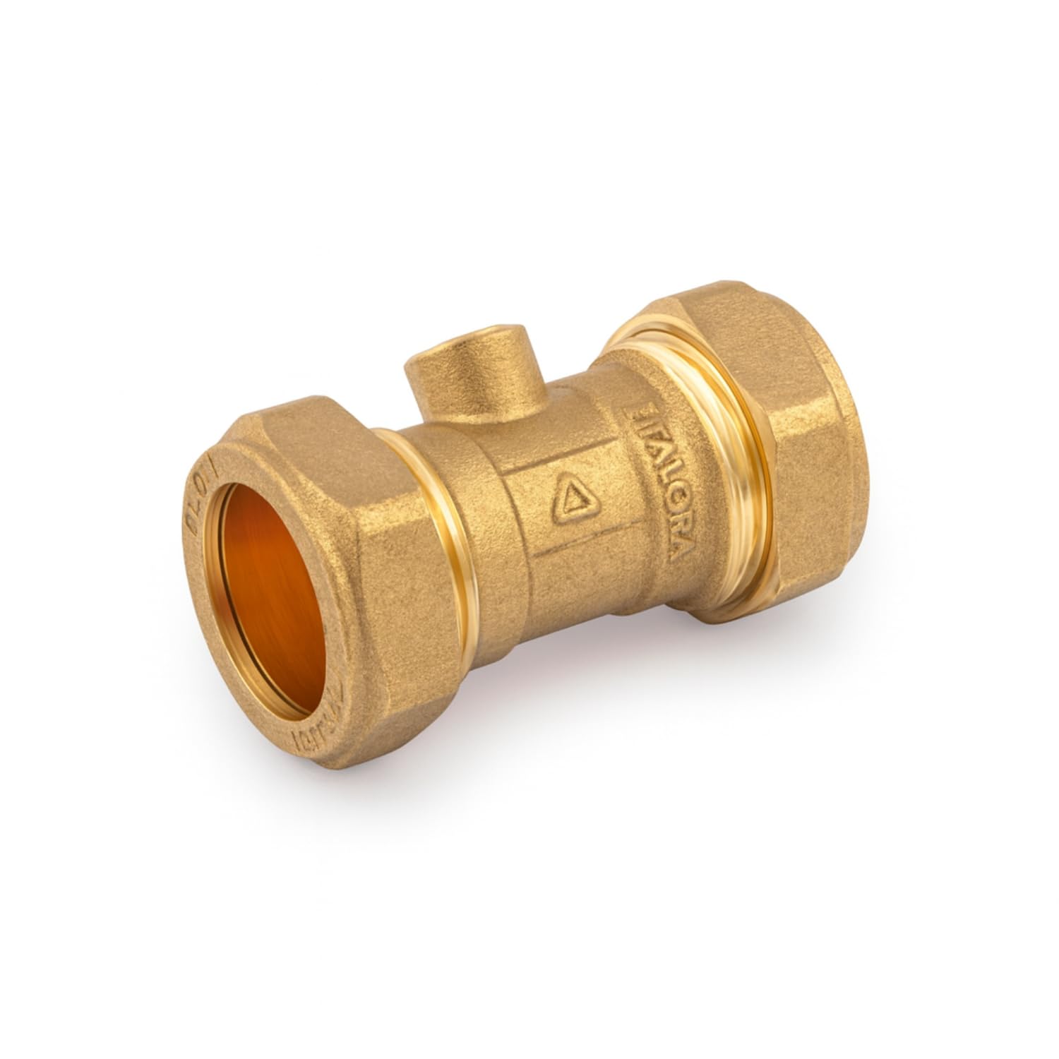 Westco WRAS 22mm Compression Isolating Valve – Brass C x C Shut-Off Valve for Water Pipework
