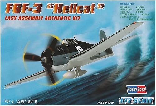 Hobby Boss Kit de construcción de modelo de avión Hellcat F6F-3