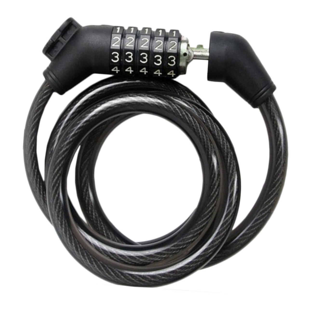 Toyvian Long Bike Lock Cable 5- Combination Bike Password Lock for Cycling Motorcycles