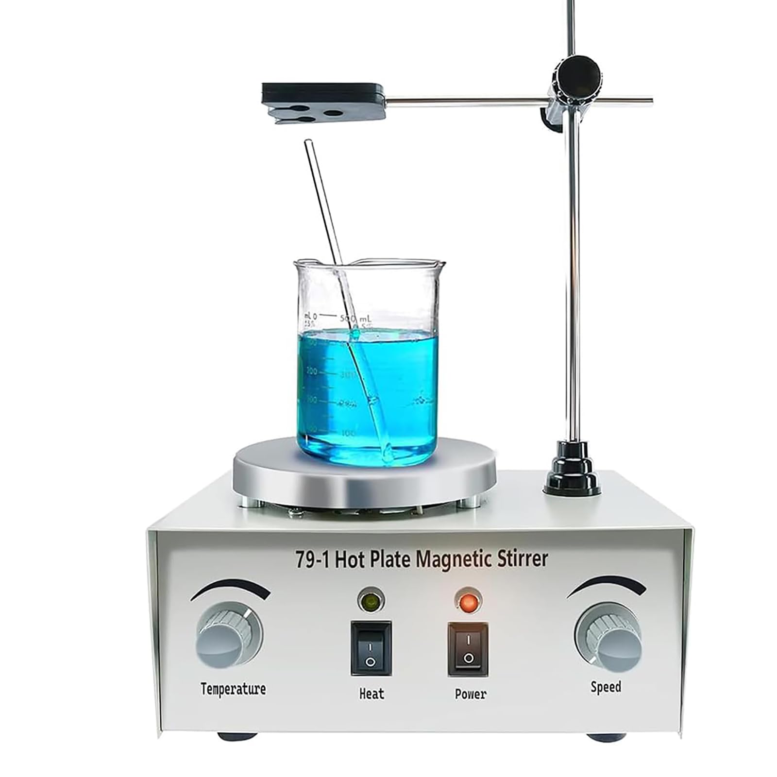 Magnetrührer über Kopf, 1L Kapazität, einstellbare Geschwindigkeit 0-2400 U/min, Temperaturregelung 0-100 ℃, ideal für Labor und Forschungszentren