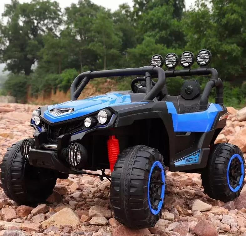 COLORLAND - Electric Jeep Ride-On Car, Blue 12V