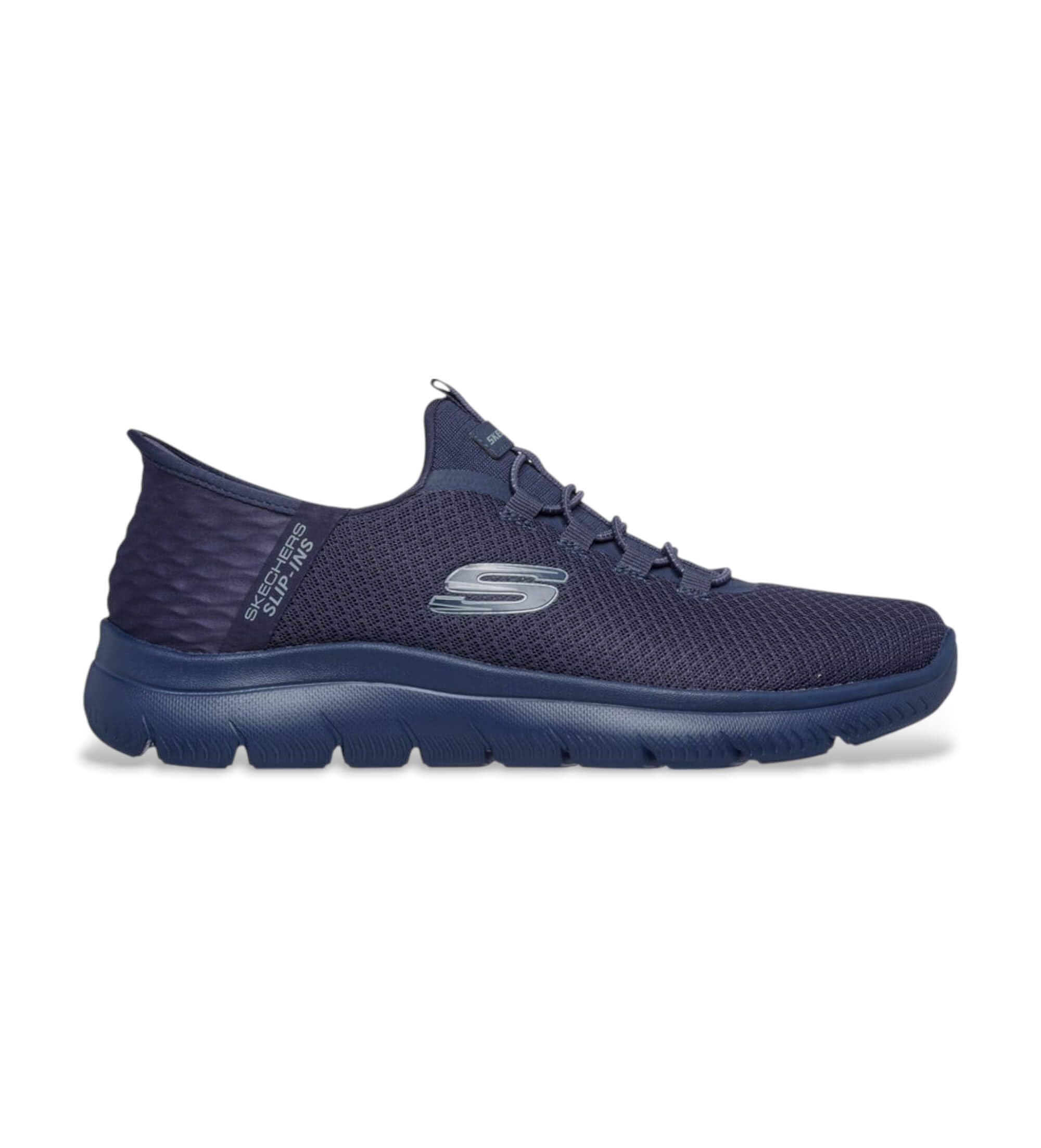 Skechers Herren Slipper Slip-On Summits High Range, Blau, 44 EU