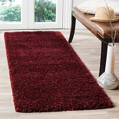 Image of Shaggy Super Soft Carpet for Home & Living Room Size - 5 X 8 Ft (Maroon)