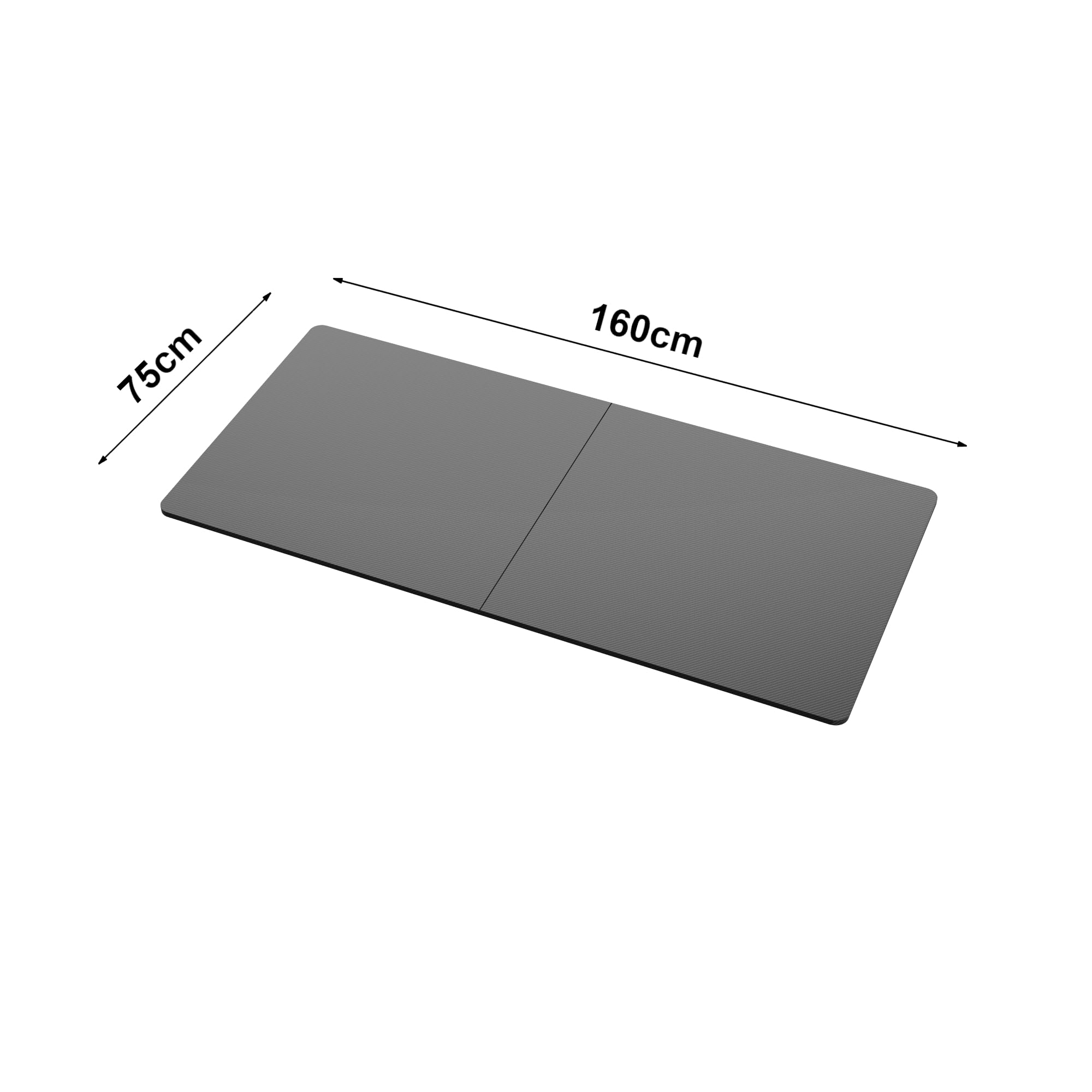 pro.tec Tavolo Fai da te per Scrivania e Cucina, Piano Tavolo Rettangolare 160x75 cm Nero