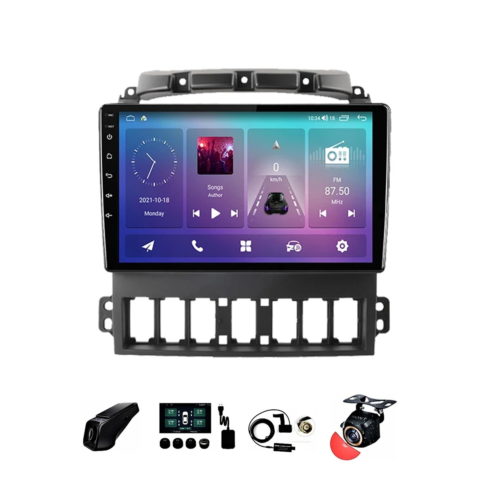 9 Inch Android 12 Touch Screen Car Radio 2 Din for Huanghai LANDSCAPE F1 2008-2012 with AHD Backup Camera GPS Navigation Steering Wheel Controls Bluetooth Carplay (Size : S600 8+256G)