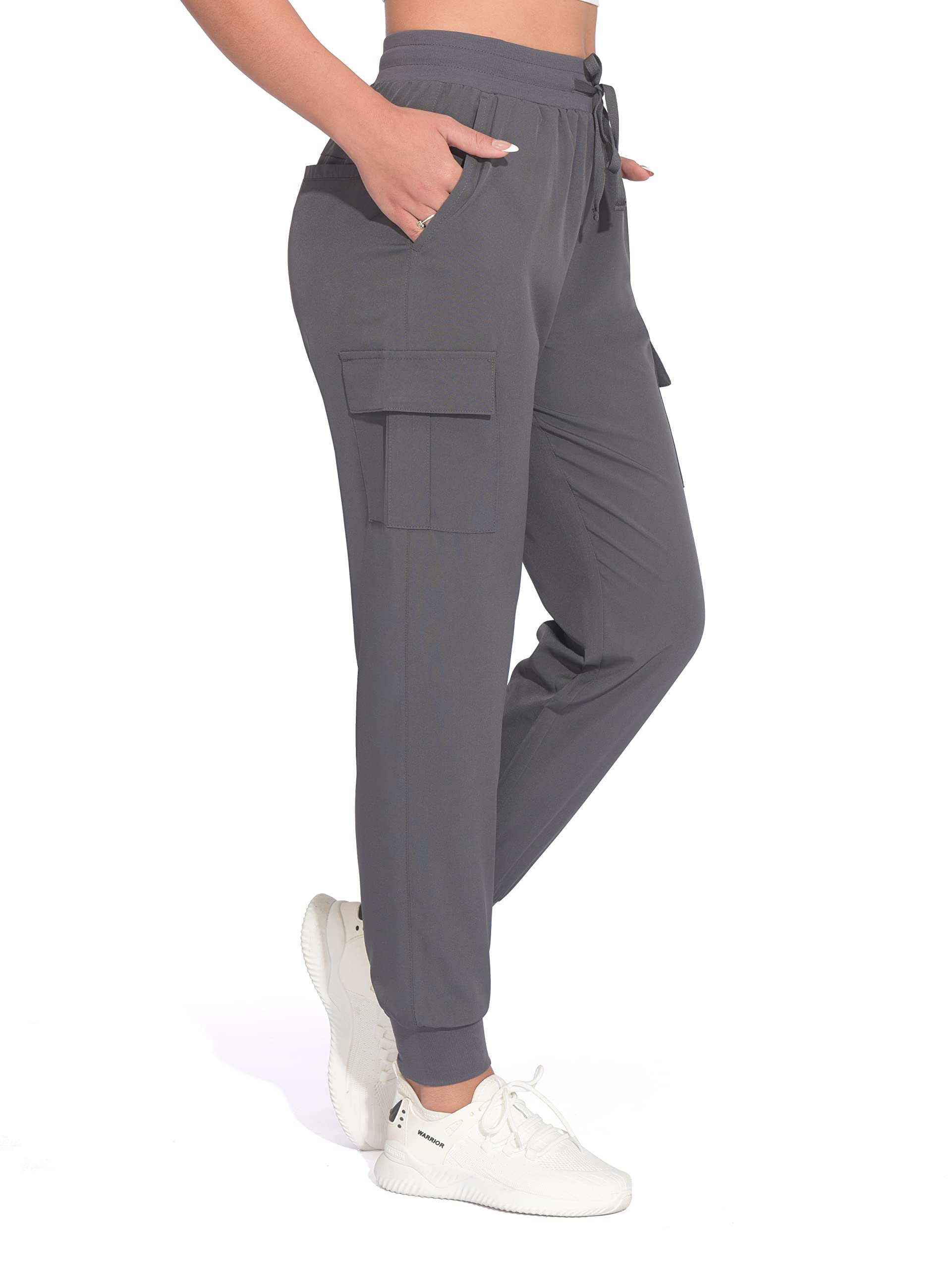 Women's Cargo Joggers Lightweight Hiking Pants Athletic Outdoor Travel Pants Workout Running Pants