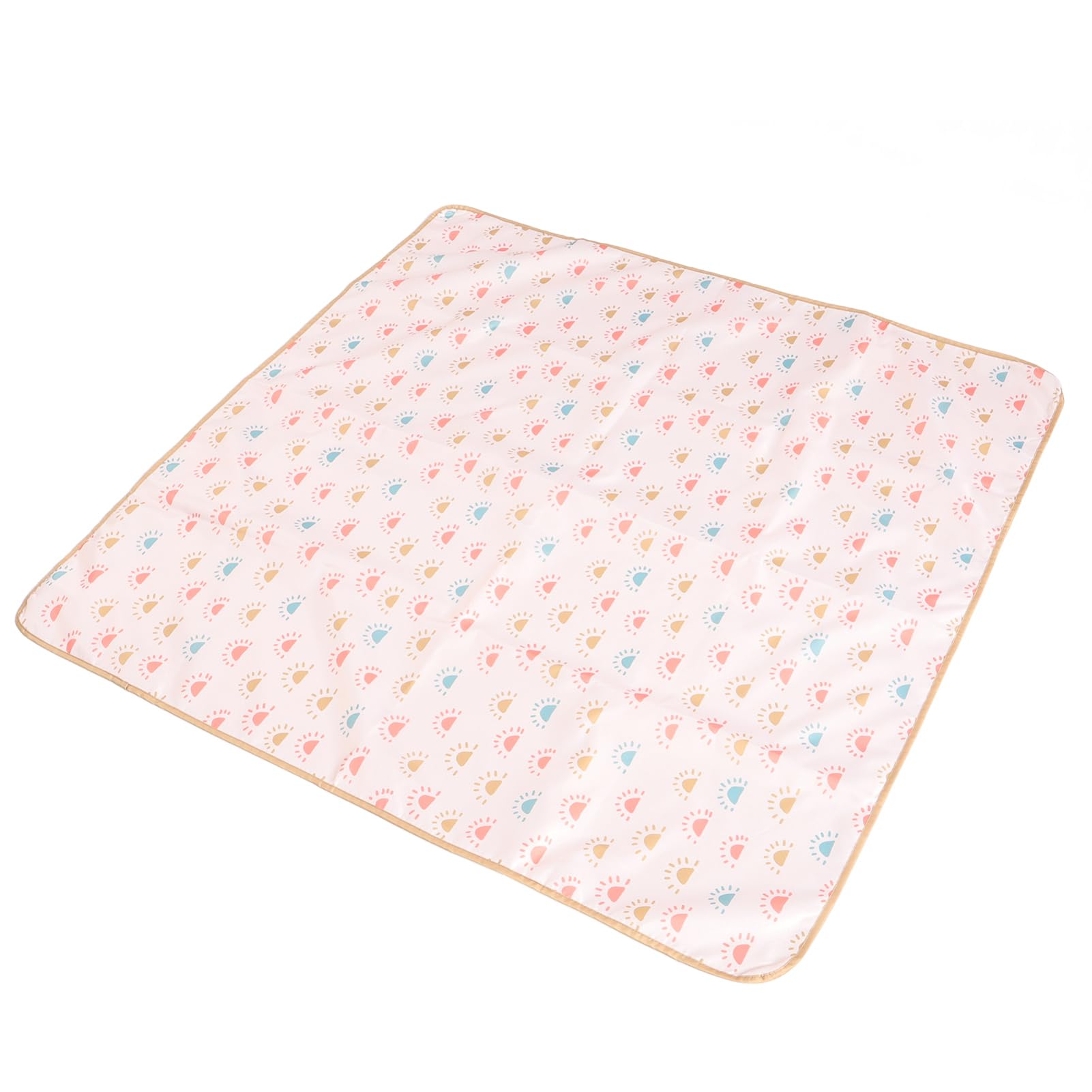 Tapis de Sol pour Chaise Haute Pliable Antidérapant en Polyester pour Bébé