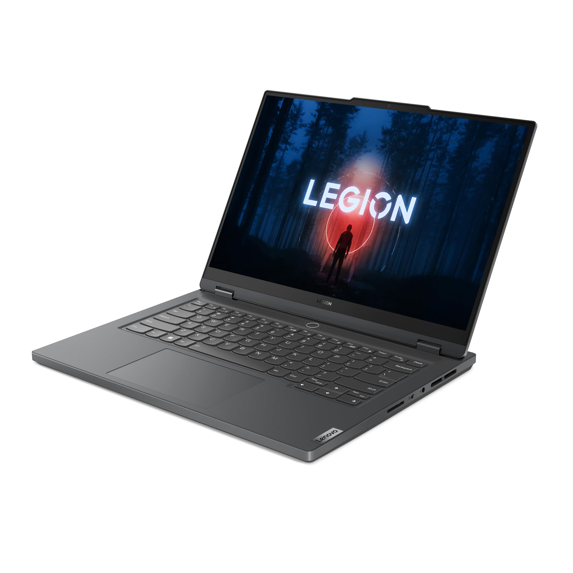 Lenovo Legion Slim 5 laptop gamingowy, 14,5" wyświetlacz OLED 2,8K | 120 Hz | AMD Ryzen 7 7840HS | 16 GB RAM | 512GB SSD | NVIDIA GeForce RTX 4050 | Win11 Home | QWERTZ | szary | 3 miesiące Premium