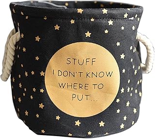 Panier de Plantes 20×22cm Panier de Rangement en Toile Panier à Linge Pliable pour Décorer la Chambre