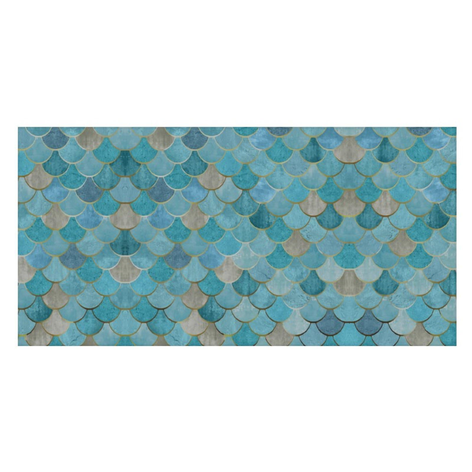 LWORZIIB Beach Towel, Gold Mermaid Scale Bath Towel, Pool Towel Great for Gym Swimming 80 X 160cm