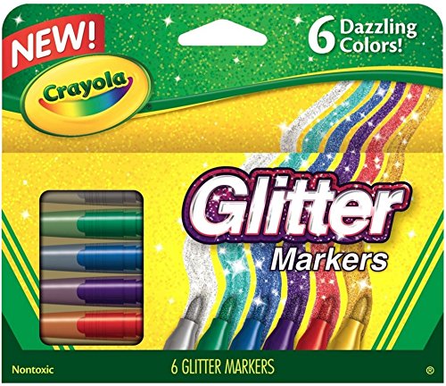 Crayola (2-Pack) Glitter Markers 6 Pack 58-8629 - //coolthings.us
