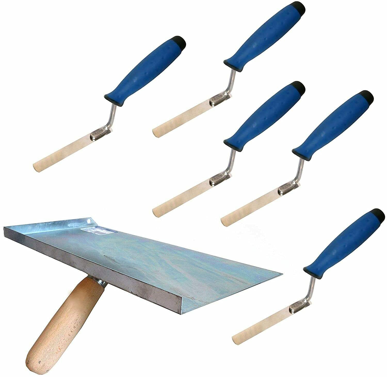 Pointing Brickwork Hawk & Finger Trowels Set, Jointing Brick Gaps Fill Fix Repair Tools DIY