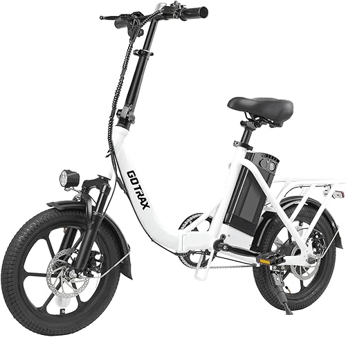 Miniatura 1 de Gotrax NEPHELE - Bicicleta eléctrica de 16 pulgadas, rango máximo de 25 millas (asistencia de pedal) y velocidad de 15.5 Mph de potencia por motor