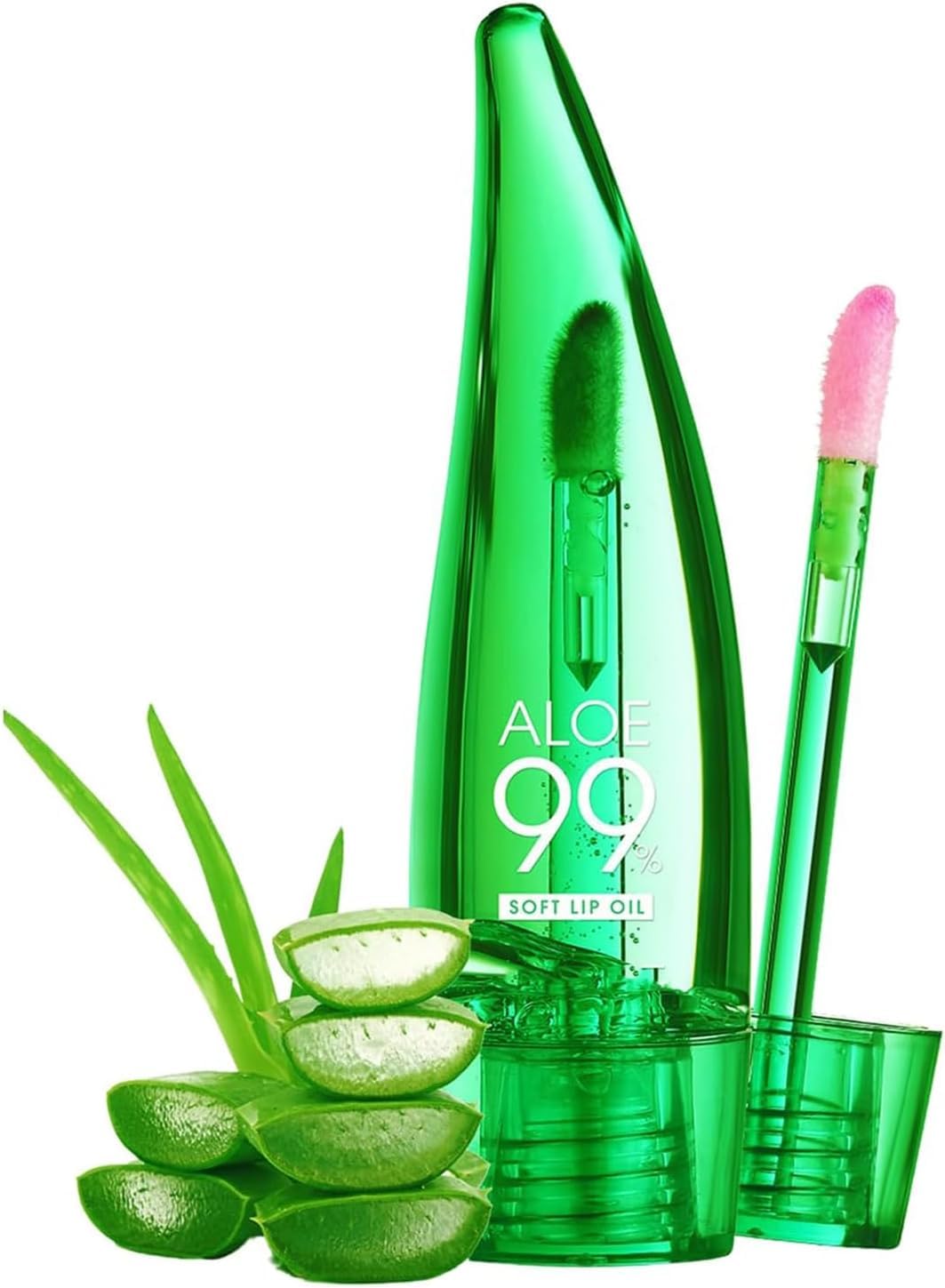 LANGMANNI Moisturizing Lip Oil,No-Sticky Lip Gloss Lip Balm Lip Care,Fruit Flavoured Lip Oil For Dry Lip's Moisturizing Hydrating And Nourishing(Aloe Color Changing 1pc)