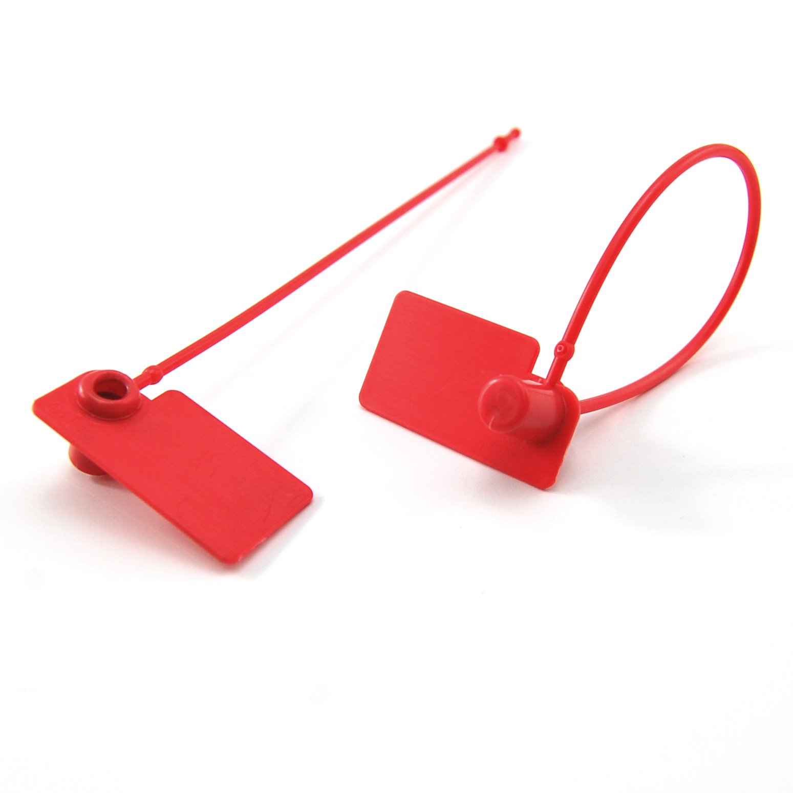 Bridas para cables, Bridas reutilizables con sellos de seguridad y numeración individual (100-1000 mm), multicolor(Rosso,100)