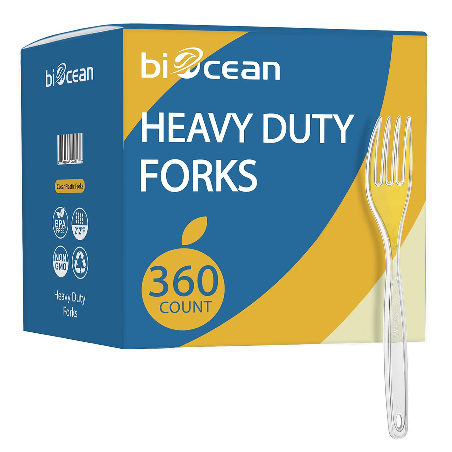 [360 Count] Clear Plastic Utensils 360 Disposable Forks Silverware Bulk Forks Bulk Heavy Duty Plastic Forks Silverware