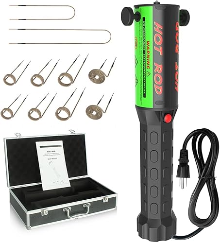 Solary Herramienta de Calentamiento por Inducción - Kit Calentador de Inducción Magnético de 1100W 110V Portátil con 10 Bobinas, Herramienta para