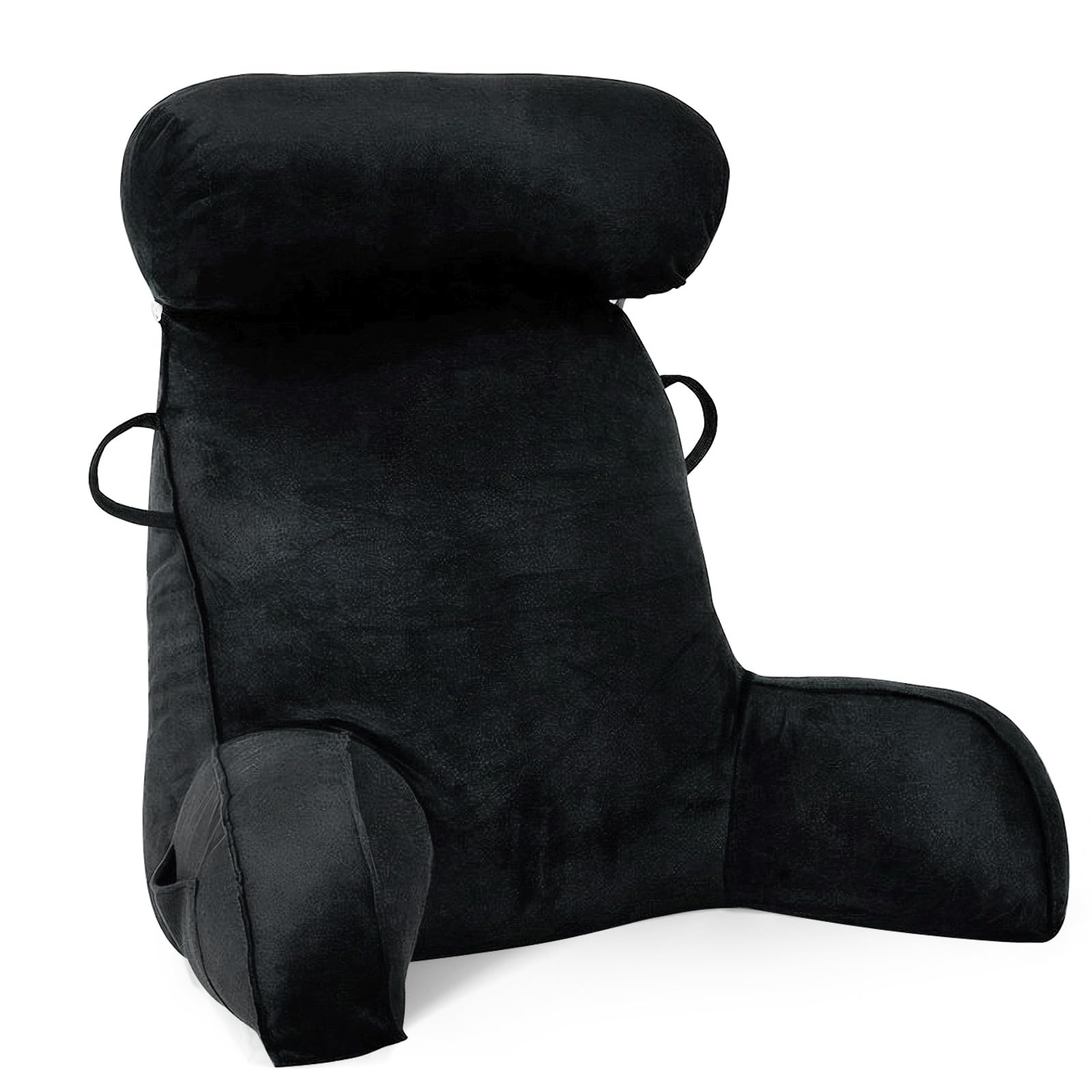MINGPINHUIUS Cojín de lectura XL para cama y sofá con cojín cervical extraíble, cojín lumbar ideal para adultos con espuma viscoelástica para leer, trabajar, jugar, ver la televisión, relajarse