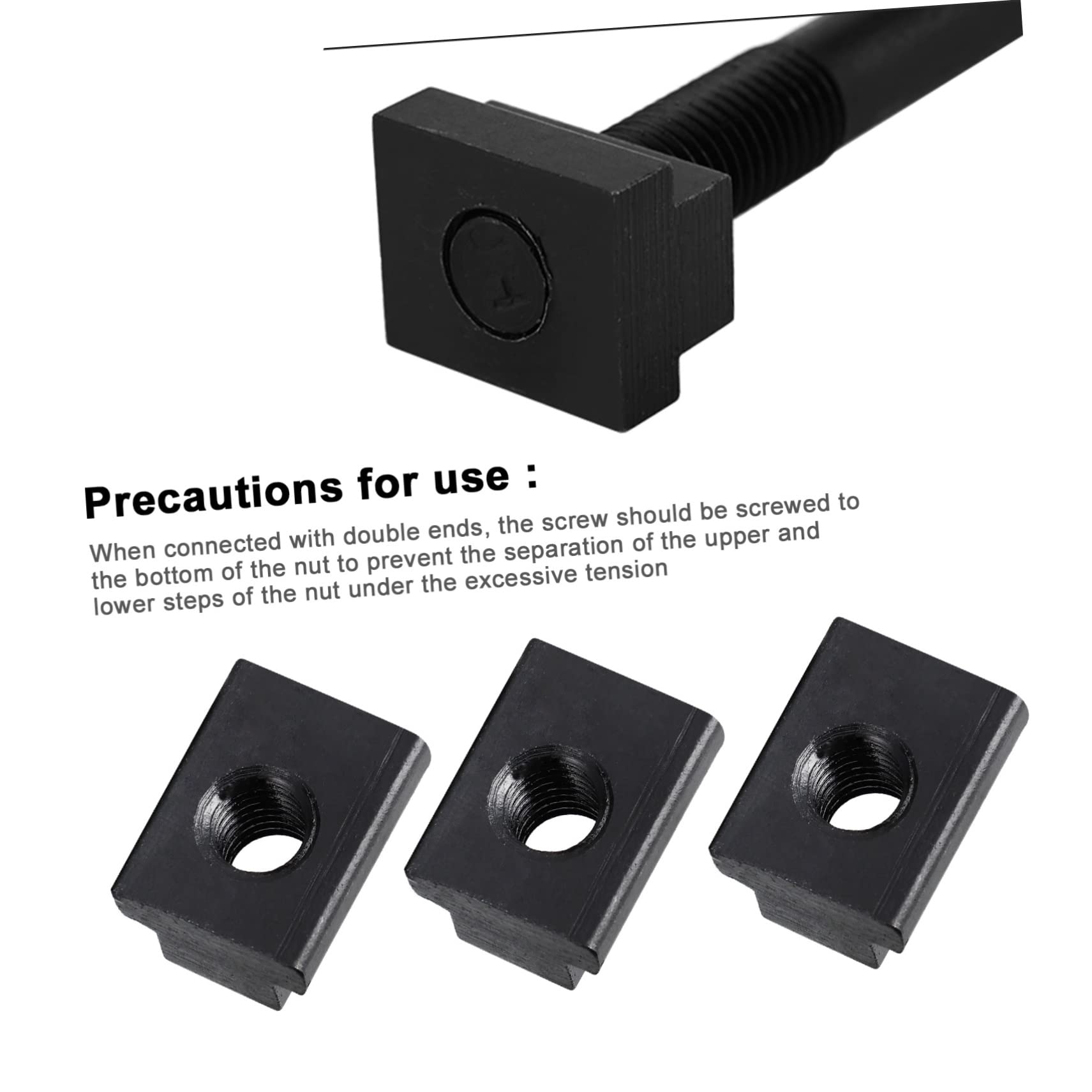 Alipis 10pcs Slider Nuts for Pick Up Trucks Carbon Steel Nuts with Oxide Coating for Enhanced Corrosion Resistance and Versatile Installation