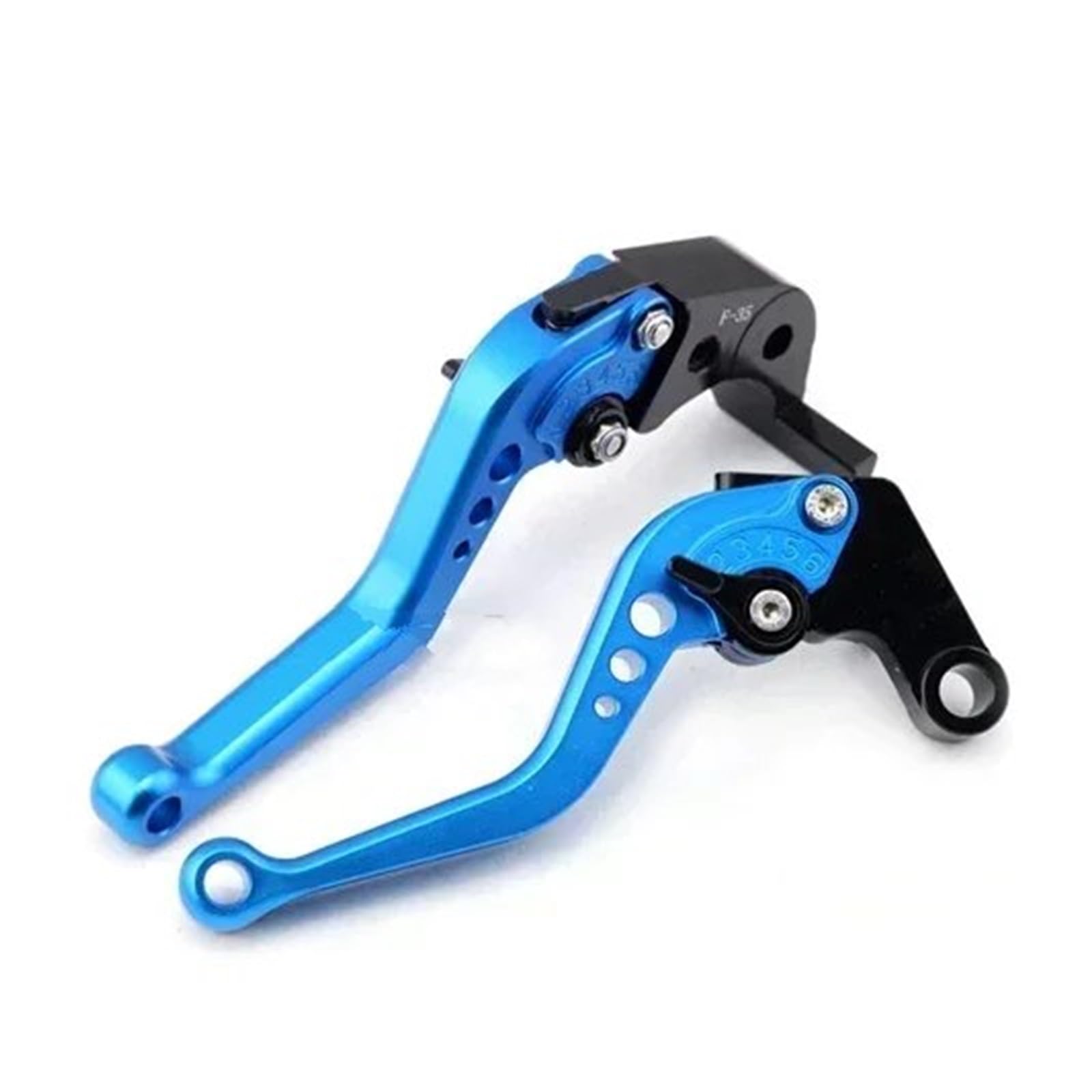 Tingyus Blue Motorbike Brake Lever For Tdm 900 Bt1100 For Bulldog Fz6 Motorcycle Cnc Control Handles Tie Rod Short Brake Clutch Levers(Blue)