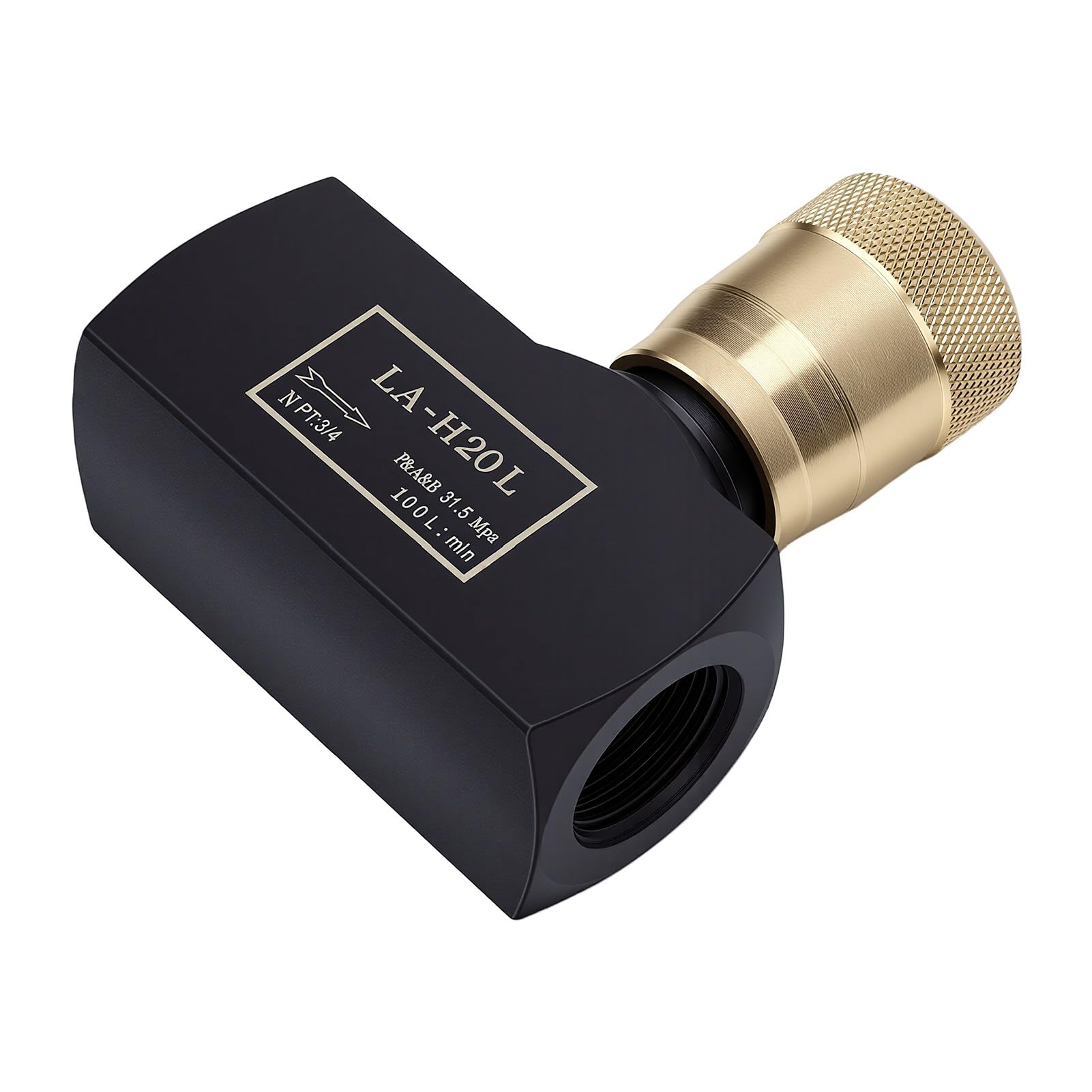 Válvula de Control de Flujo Hidráulico NPT de 3/4 de Pulgada de Acero Al
