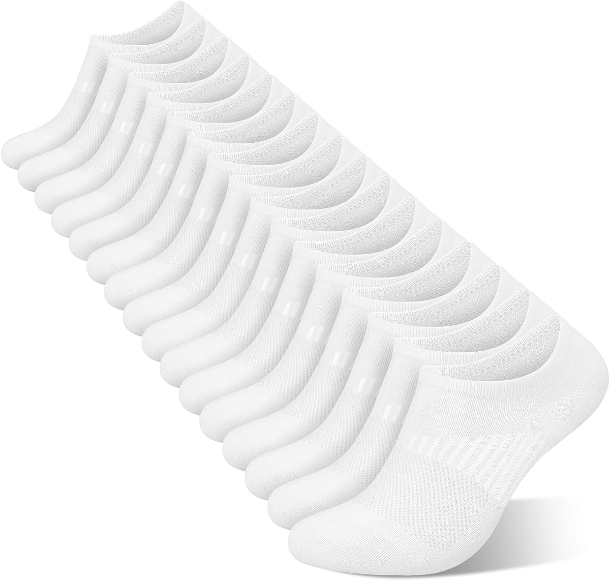 No Show Socks Womens 8 Pairs, Ankle Non Slip Low Short Invisible Socks