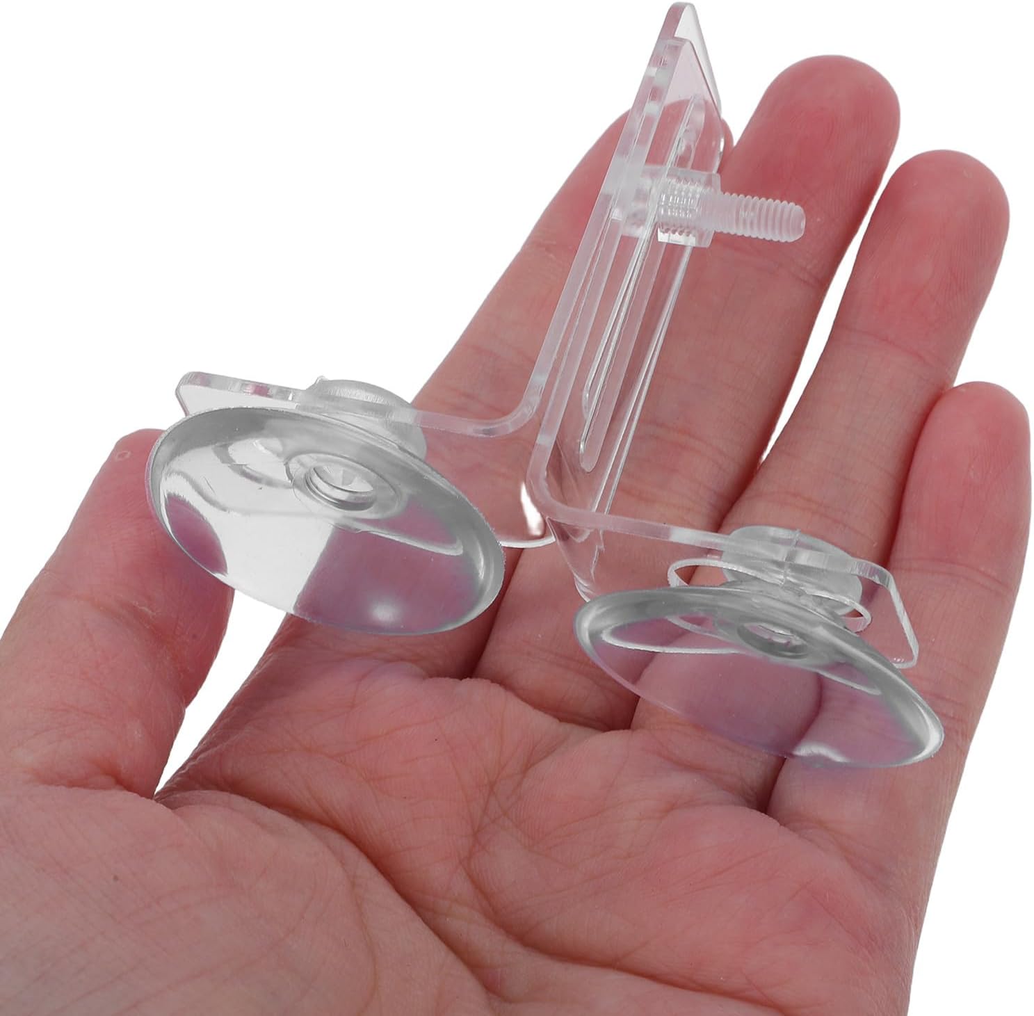 Levemolo 10 Sets Fish Tank Partition Clips: Fish Tank Isolation Divider Clips - Aquarium Suction Cup Clamp for Safe Isolation, Partition Board Holding 10mm/3/8 Screw