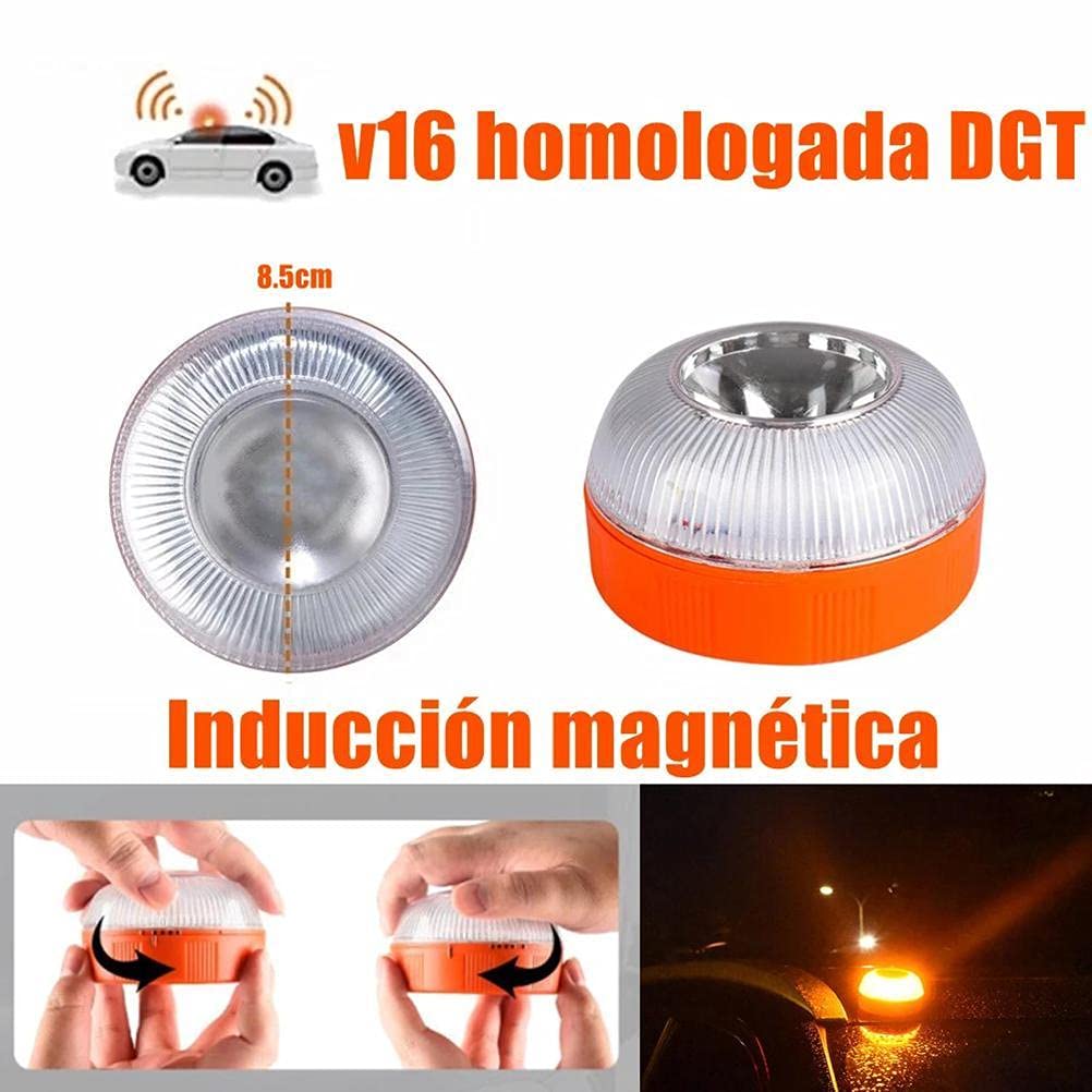 Luce di emergenza V16 Luce stroboscopica Segnale magnetico guasto LED luce di emergenza per auto e moto (NO GPS)