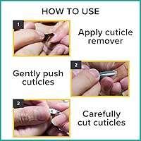 Vista 7 de Rui Smiths Pinzas profesionales para cutículas, de acero inoxidable de grado quirúrgico de precisión, mango francés, resorte doble, mandíbula