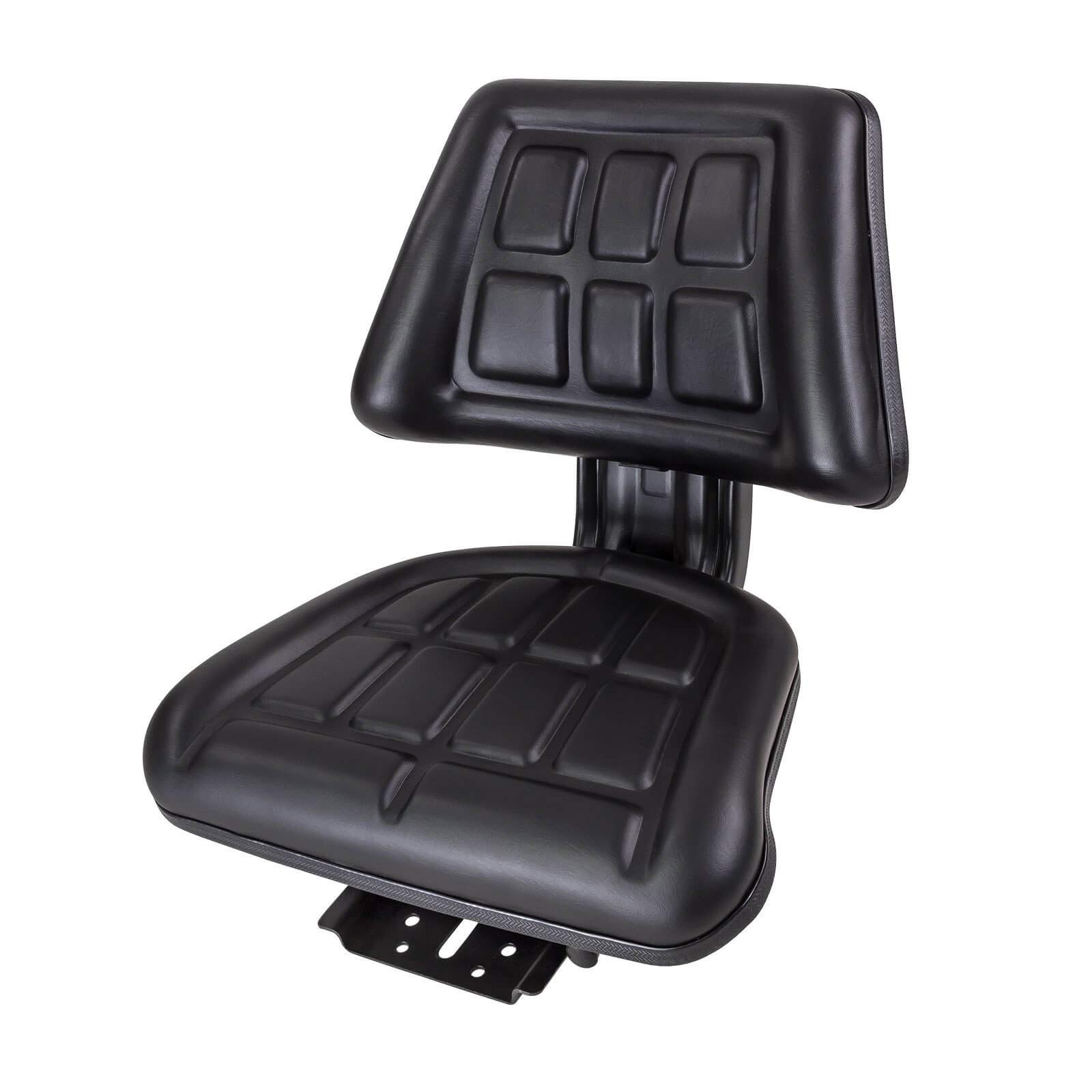 DEMA Universal Traktorsitz Schleppersitz Eco OF – Robuster Traktorsitz, Belastbar bis 130 kg, Schwarz