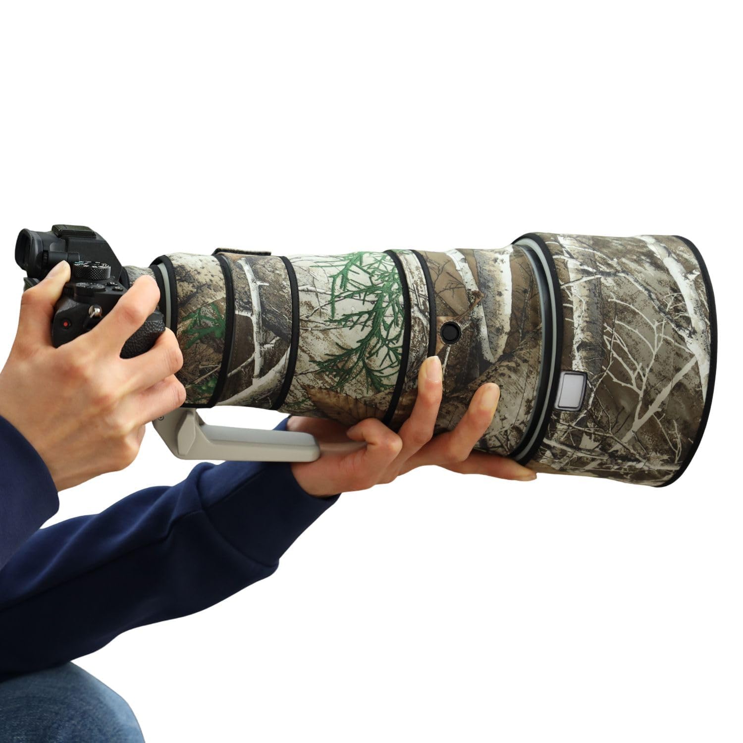 ROLANPRO Waterproof Lens Camouflage Rain Cover for Sony FE 300mm F2.8 GM OSS Lens Protective Sleeve -#27 Jungle Waterproof