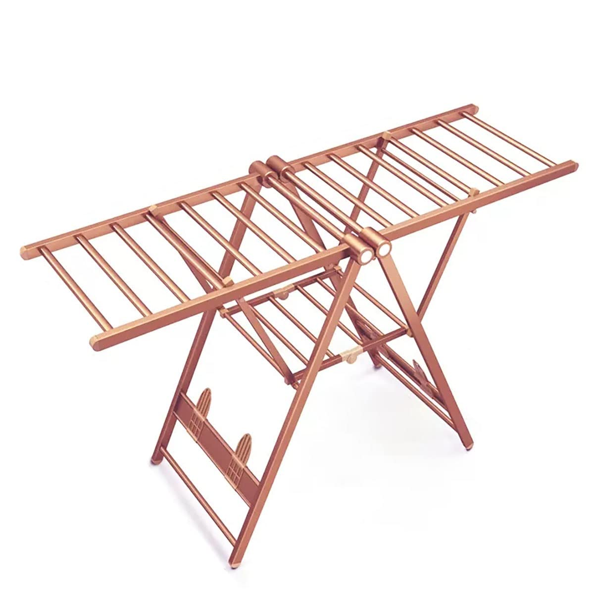 Wäscheständer mit 2 Ebenen, Wäscheständer für Kleidung, Handtücher und Bettlaken/Roségold/170 60 150 cm, hohe Ambition (Roségold 170 60 150 cm)
