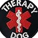 Service Dog EMS Medic Paramedic Star of Life Therapy Dog Vests/Harnesses Emblem Embroidered Fastener Hook & Loop Patch