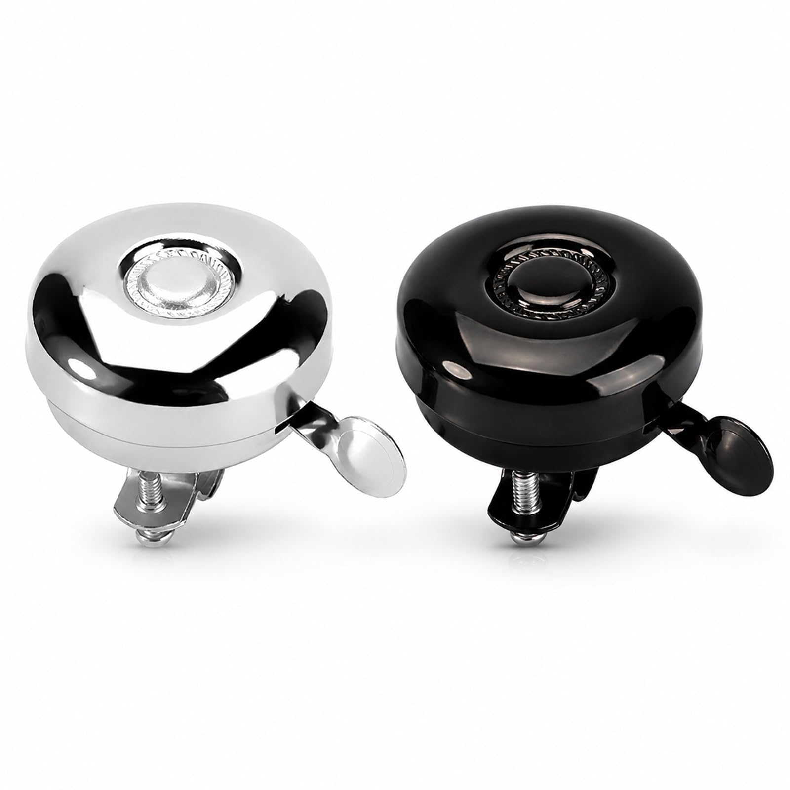 2 PCS Bike Bells, Aluminum Bicycle Bell for Road and Mountain Bikes, Loud Clear Sound, Anti-Rust, Easy Install on Handlebars, Stylish Bike Horn Accessories for Adults and Kids
