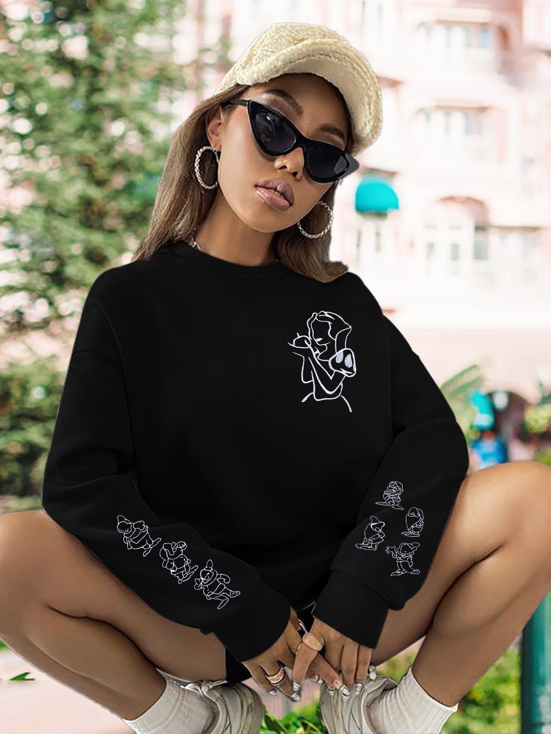 SFHFY Magic Kingdom Sweatshirt Women: Princess Sweater Lightweight Magical Castle Pullover Family Vacation Shirt Top - Image 5