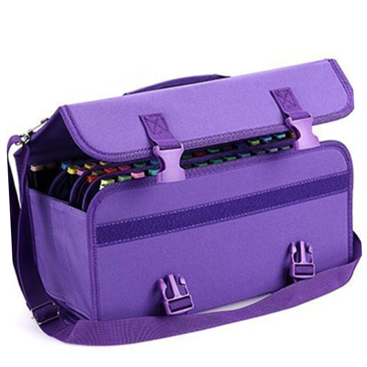 OSALADI Astuccio per Pennarelli 120 Slot con Cerniera e Tracolla