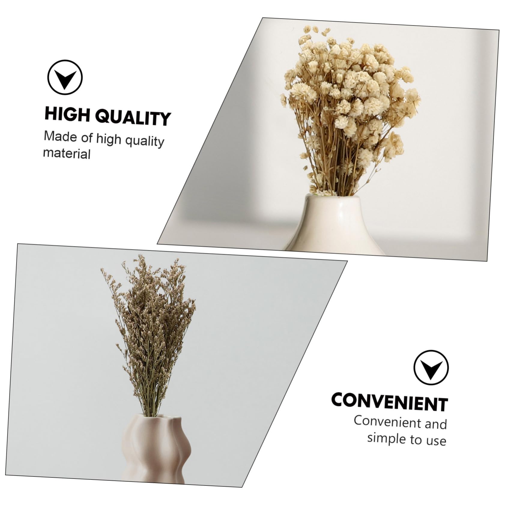 MAGICLULU Lot De 5 Bouquets De Fleurs Séchées Décoration Dintérieur Bouquets Légers pour Salon Ne Se Fanent Pas pour Soirées Dansantes Anniversaires 6 Pièces X 5