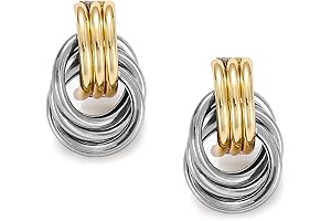 Silver Chunky Drop Earrings