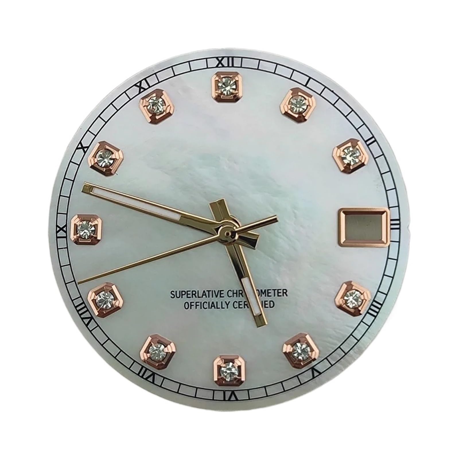 ZHGUIMING Quadrante a Conchiglia da 28,5 mm NH35/NH36 Quadrante S Adatto for movimenti NH35/NH36 Accessori for Orologi Strumento di Riparazione(4)