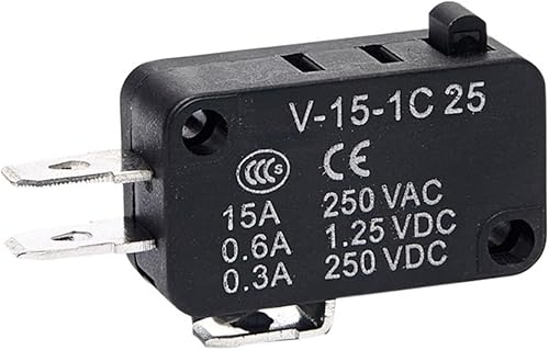 Miniatura 3 de HEXEH Interruptor de límite Micro Interruptores de viaje de límite de contacto plateado autorreset momentáneo V-15 V-151 V-152 V-153 V-154 V-155