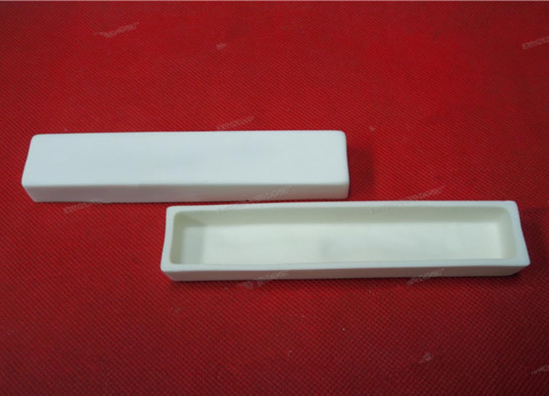 Crisol de corindón de alúmina al 99% resistente a altas temperaturas for uso en laboratorio -1 pieza(120x60x20mm)