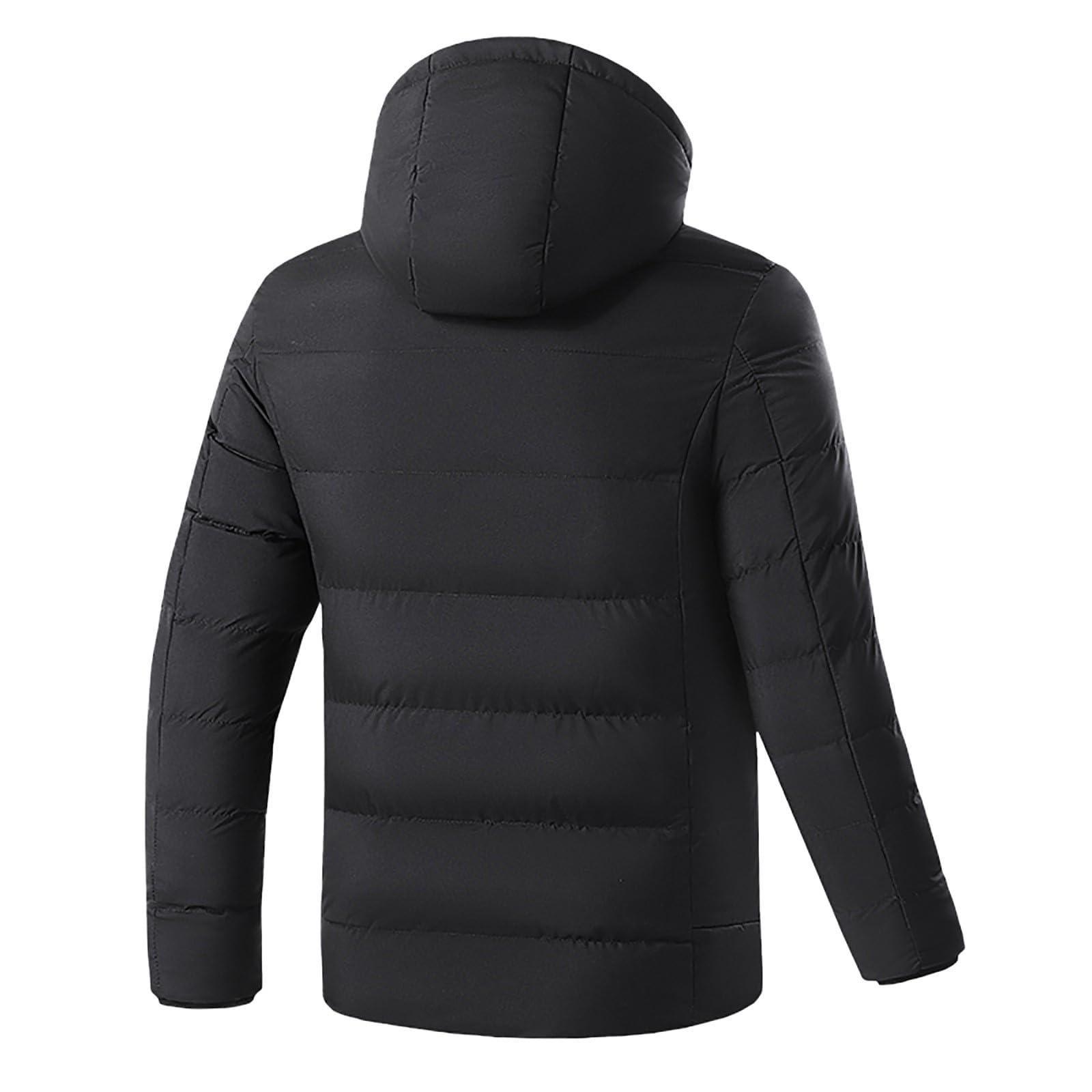 Veste Chauffante Avec Capuche Pour Homme Et Femme,Doudoune Chauffant Électrique Lavable,Manteau Hiver Chaude Avec 2 Niveaux De Chauffage Et 15 Zones Chauffage,Manteaux Imperméable Chaud Épais